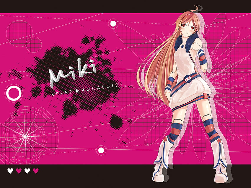 Miki, Pink, Musik, Anime, süß, Vocaloid, Schönheit HD-Hintergrundbild