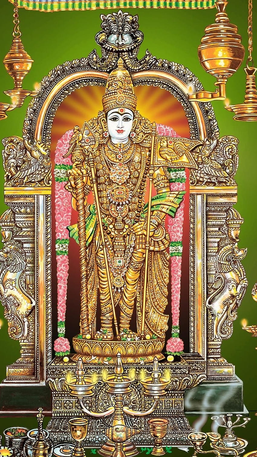 Thiruchendur Murugan, Creative Decoration, Background HD phone ...