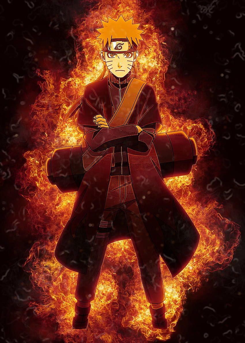 Plakat Naruto autorstwa rodriqueza mccarthy'ego. Rozłożyć. Naruto Uzumaki Art, Naruto Shippuden, Naruto Uzumaki Hokage, Naruto Fire Tapeta na telefon HD