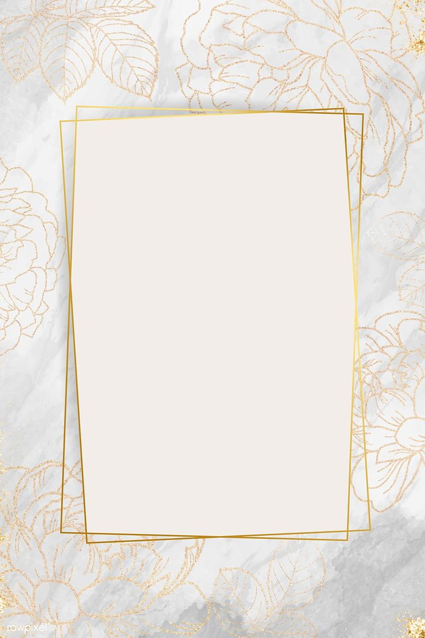 Golden floral frame design vector. premium / marinemynt. Frame design, Artistic frame, Gold background, Golden Frame HD phone wallpaper