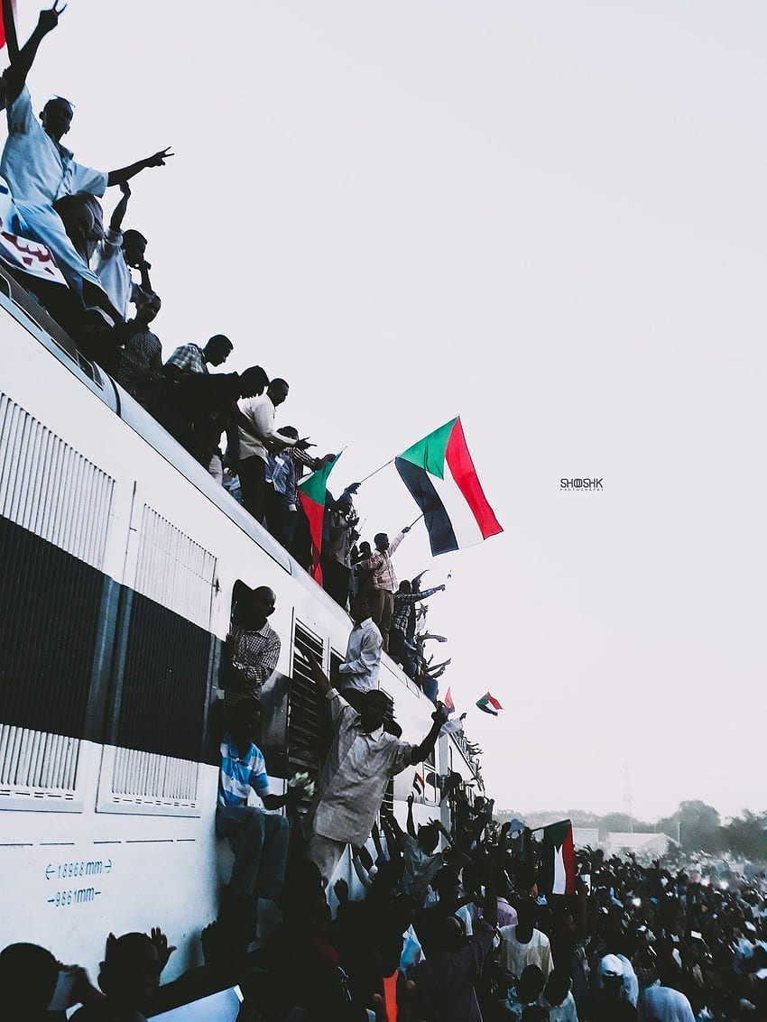 Rewolucja w Sudanie 2019. Sudan, podróże po Afryce, Travis Scott, flaga Sudanu Południowego Tapeta na telefon HD