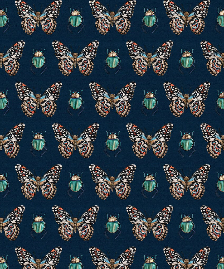 Beetle & Butterfly • Handcrafted • Milton & King USA, Black and Gold Butterfly HD phone wallpaper