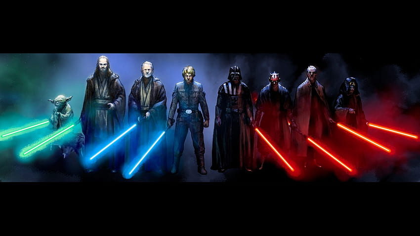 Star Wars, Luke Skywalker, Darth Vader, Darth Maul, Obi Wan Kenobi, Yoda / e sfondi per dispositivi mobili Sfondo HD