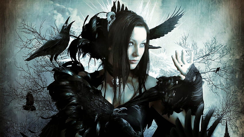 dark, Emo, Gothic, Fetish, Girl, Girls, Vampire, Cyber, Goth, Black Vampire HD wallpaper