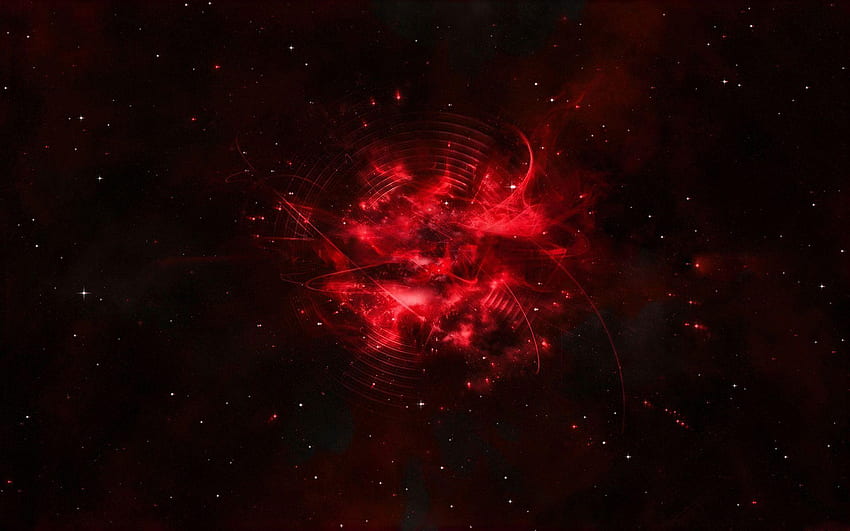 Kızıl Galaksi, Kızıl Uzay HD duvar kağıdı
