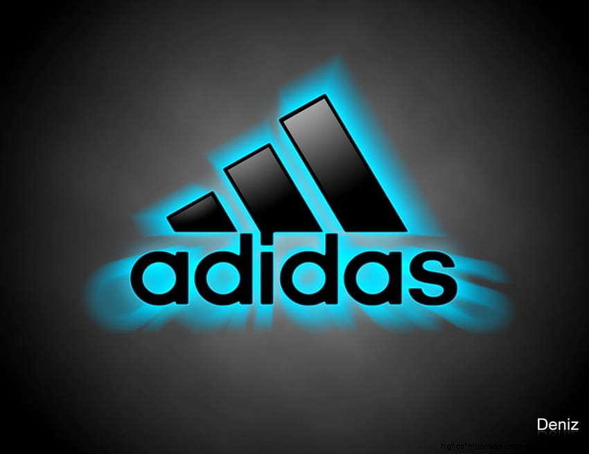 Scarpe Adidas Logo Neon, Simbolo Adidas Sfondo HD