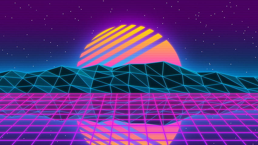 Desktop Background Wallpaper, Synthwave, Retro, 1080p/1440p/4k