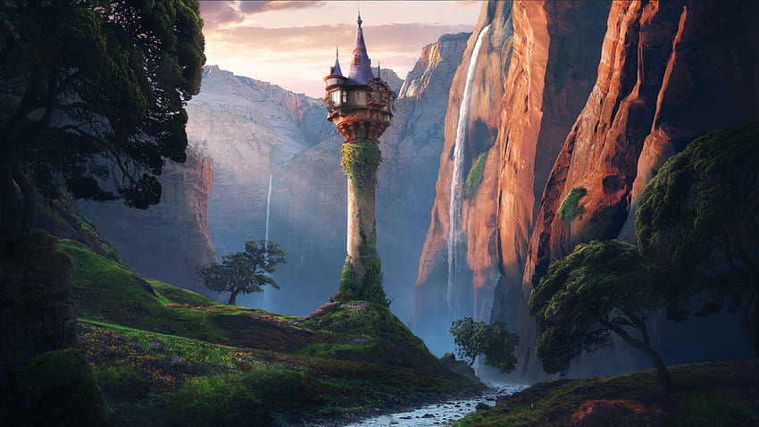 ArtStation - Torre Rapunzel, Shubham Kumar Rana, Torre enredada fondo de pantalla