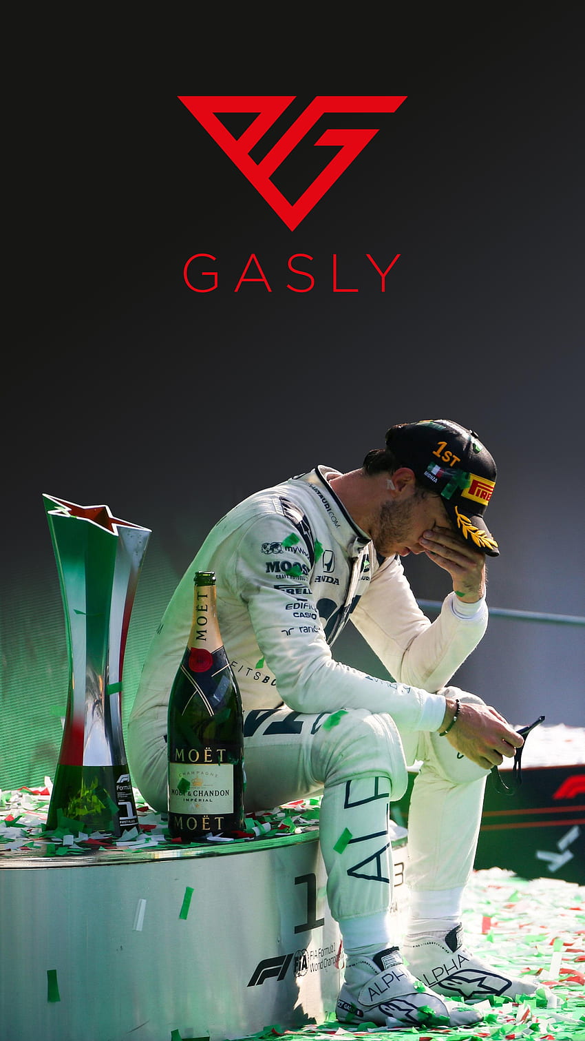 Pierre Gasly Monza, formula1, vincitore, pilota, gran premio, italiano, f1 Sfondo del telefono HD