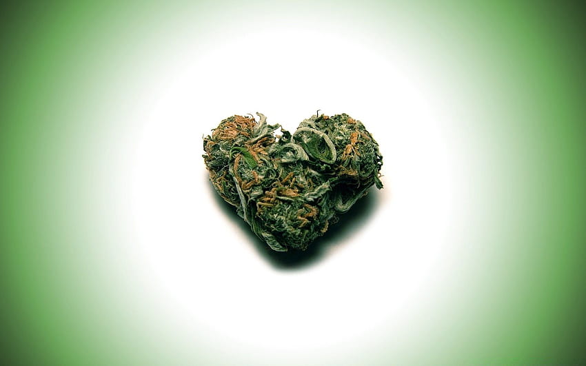 Weed Heart -, Herbal Medicine HD wallpaper