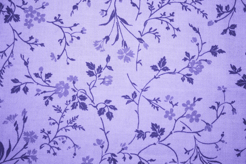 Lavender Floral Print Fabric Texture . graph. Public Domain HD wallpaper