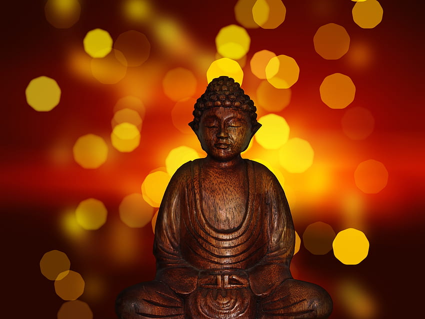 Buddha, bagliore, varie, varie, statua, buddismo Sfondo HD