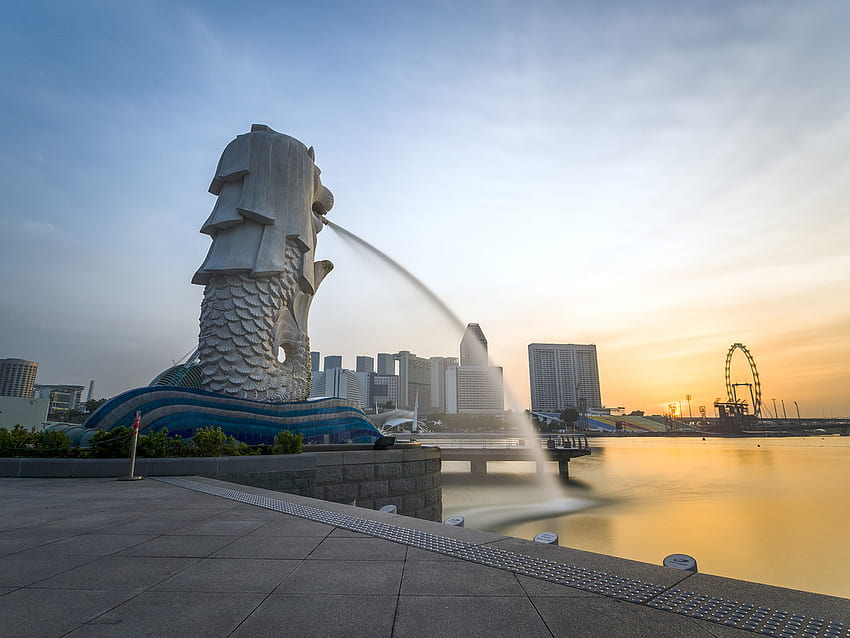 Merlion Park in Singapore - Attraction in Singapore, Singapore, Merlion Singapore HD wallpaper