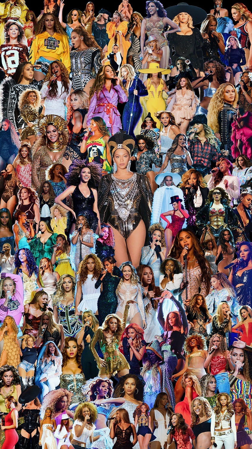 Заключен екран с колаж на Бионсе. Beyonce hoot, Beyonce албум, Beyonce queen, Beyonce Collage HD тапет за телефон