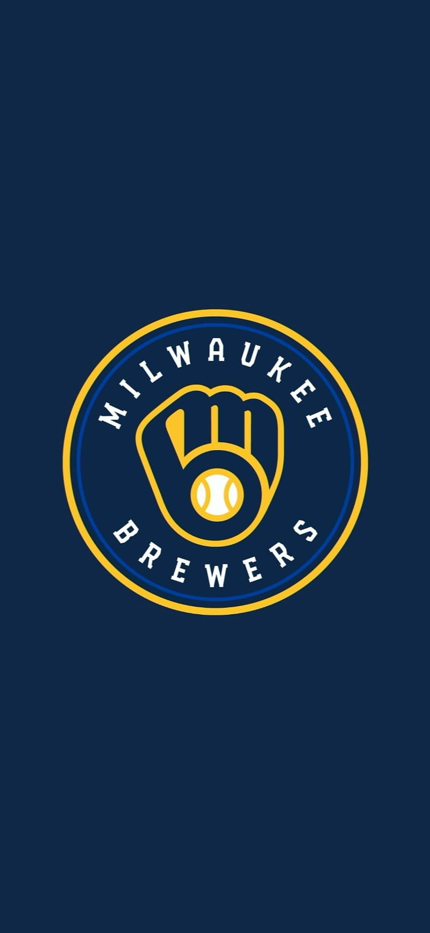 새 로고가 있는 전화기를 찾을 수 없었기 때문에 함께 배치: Brewers, Milwaukee Brewers HD 전화 배경 화면