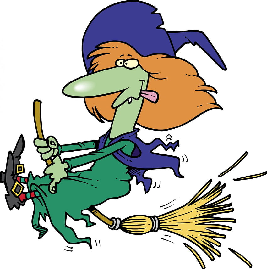 SILLY WITCH, SKINNED, GREEN, SILLY, BROOM, WITCH HD phone wallpaper