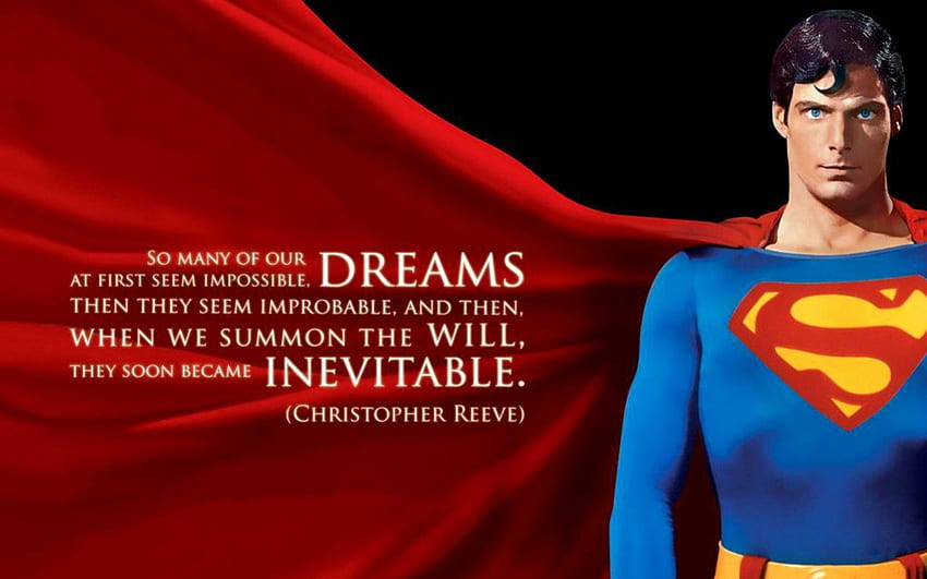 Christopher Reeve, eroe, costume, uomo, superuomo, attore, famoso Sfondo HD