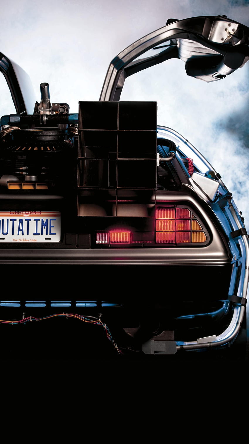 Powrót do przyszłości (1985) Telefon. Filmomania. Przyszłość, samochód przyszłości, powrót do przyszłości, iPhone DeLorean Tapeta na telefon HD