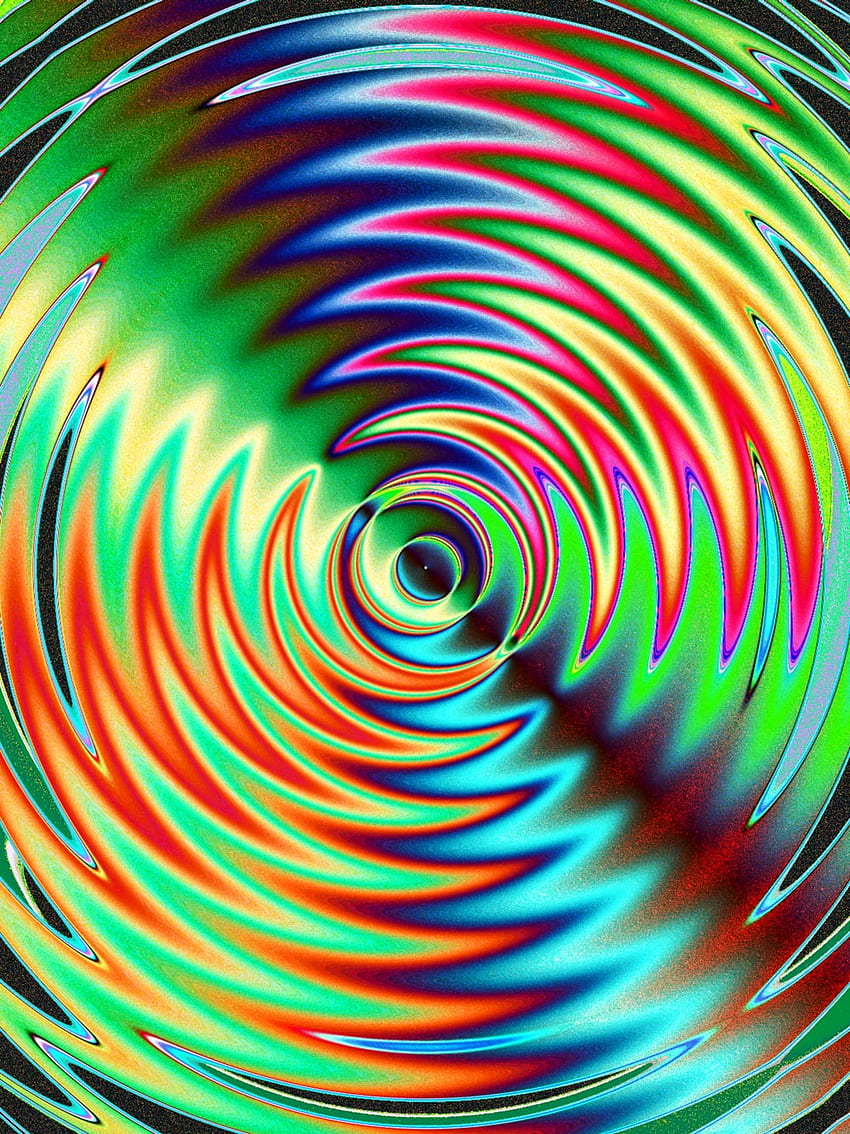 Psychedelic : [HQ], Psychedelic Black HD phone wallpaper