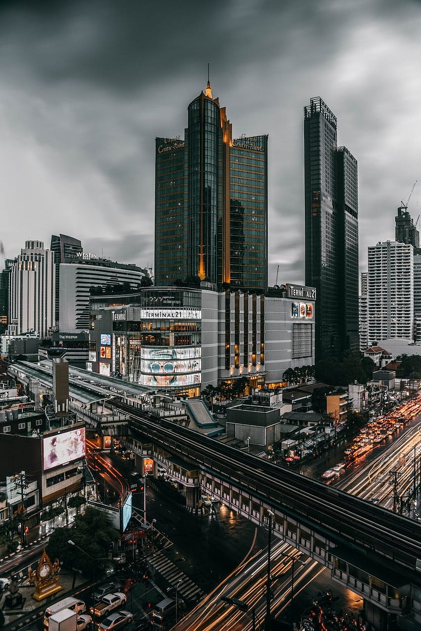 Schönes Bangkok, Bangkok-Stadt HD-Handy-Hintergrundbild
