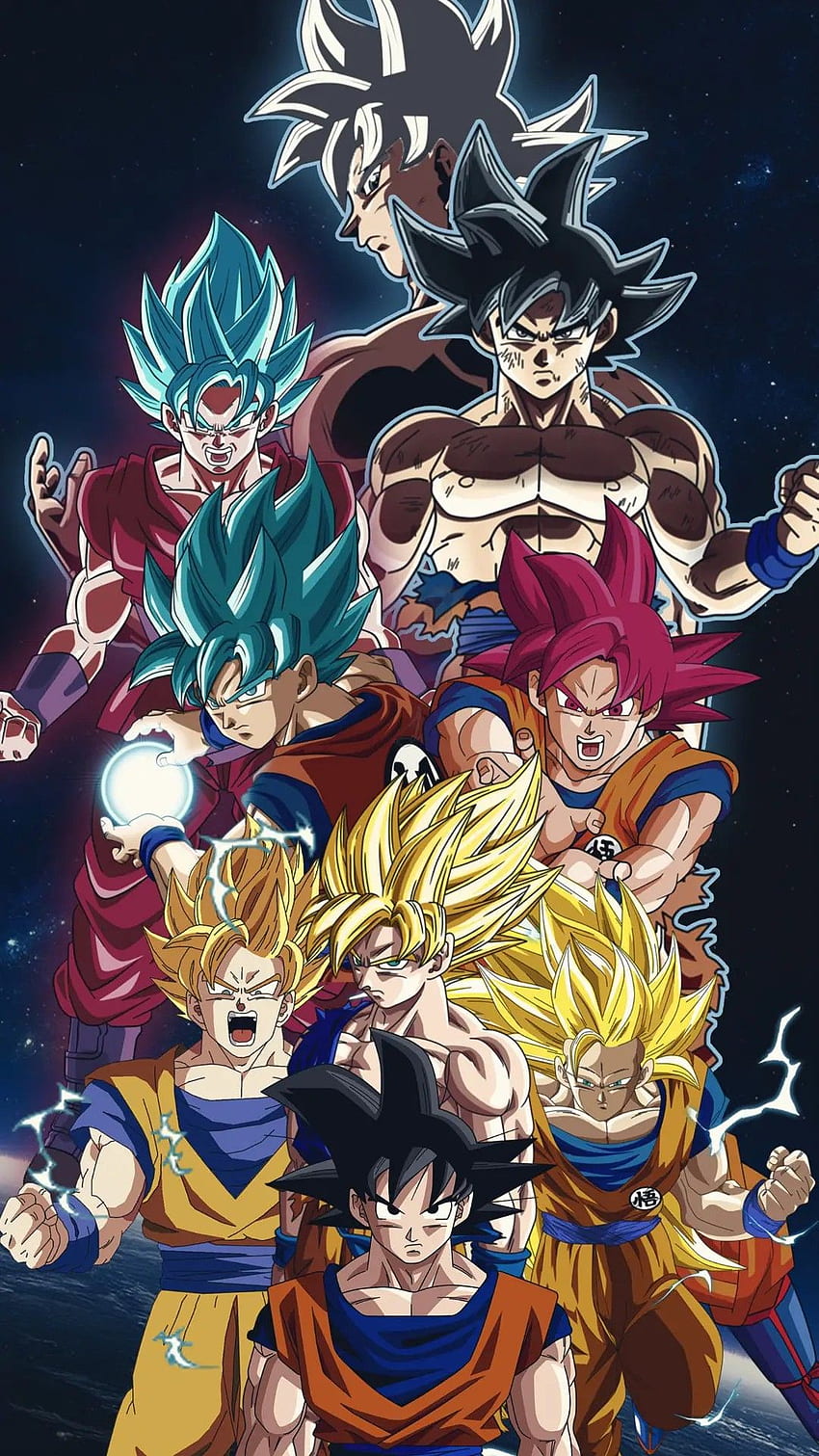 Goku all forms wallpaper by RoiGabs  Download on ZEDGE  2562