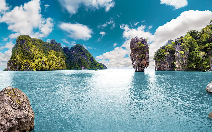 Tayland, Phuket, kayalar, tropikal HD duvar kağıdı