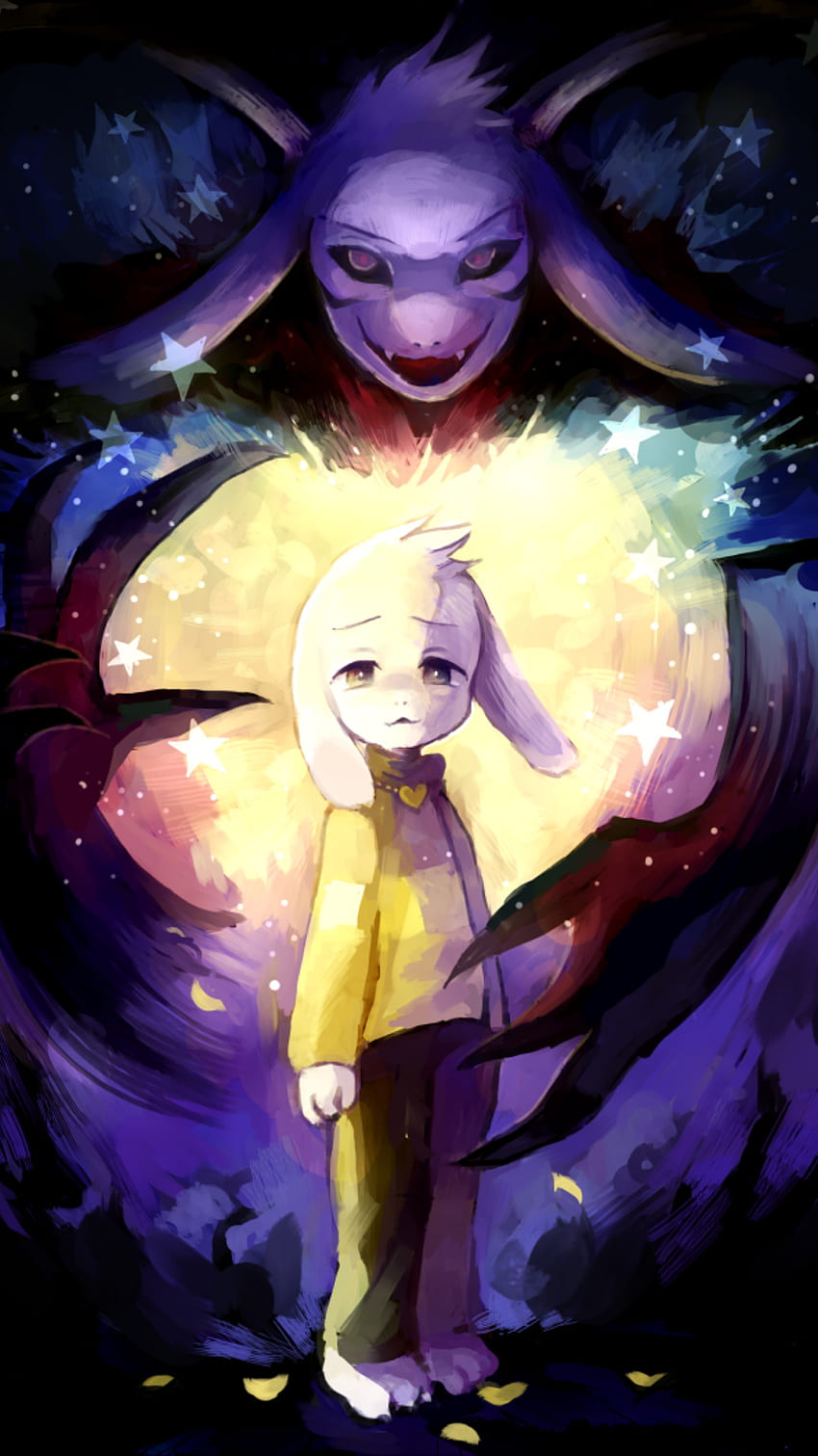Commissions are OPEN! — Epictale Asriel in a more detailed, anime...
