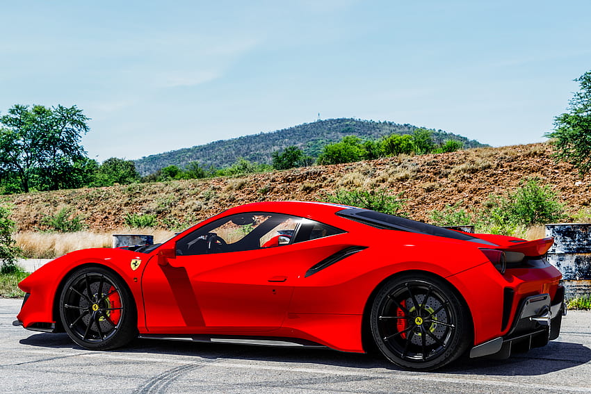 รถเฟอร์รารี่ รถใหม่และรถล่าสุดความละเอียดสูง Ferrari 488 Pista วอลล์เปเปอร์ HD