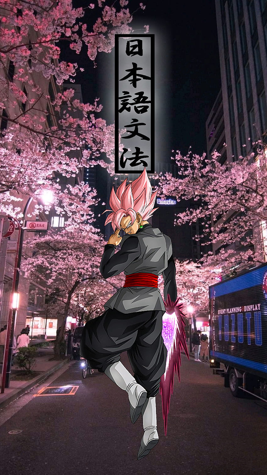 Black Goku, super, tokyo, ball, magenta, pink, rose, dragon HD phone wallpaper