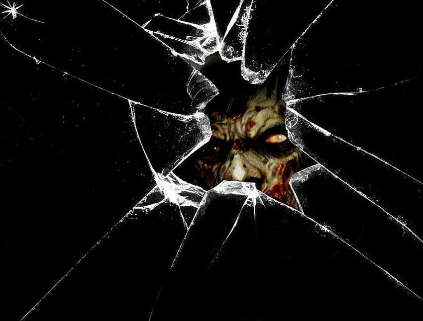 scary look, view, glass, scare, terror HD wallpaper