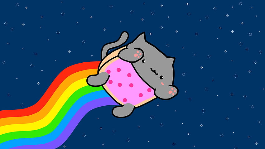 Nyan Cat - พื้นหลัง Nyan Cat ยอดนิยม Pusheen Nyan Cat วอลล์เปเปอร์ HD