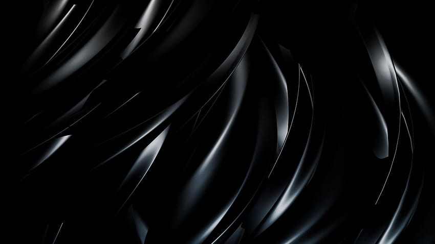 Abstrakcyjna elegancka muzyka czarno-białe tło, abstrakcyjne ciemne U Tapeta HD