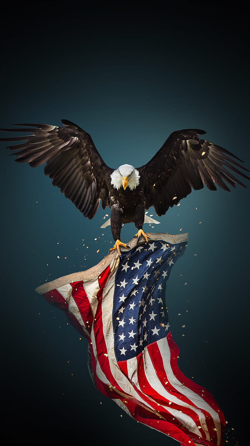 Galeri Tren di Kebanggaan Amerika. Patriotik, bendera elang Amerika, bendera Amerika, Bendera Bald Eagle wallpaper ponsel HD