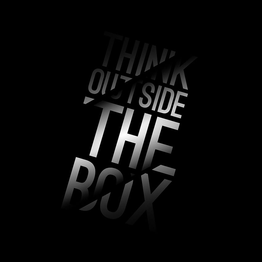 Think, Think Outside The Box HD phone wallpaper