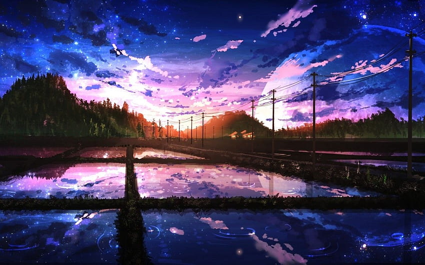 Aesthetic Anime Landscape Wallpapers  Wallpaper Cave