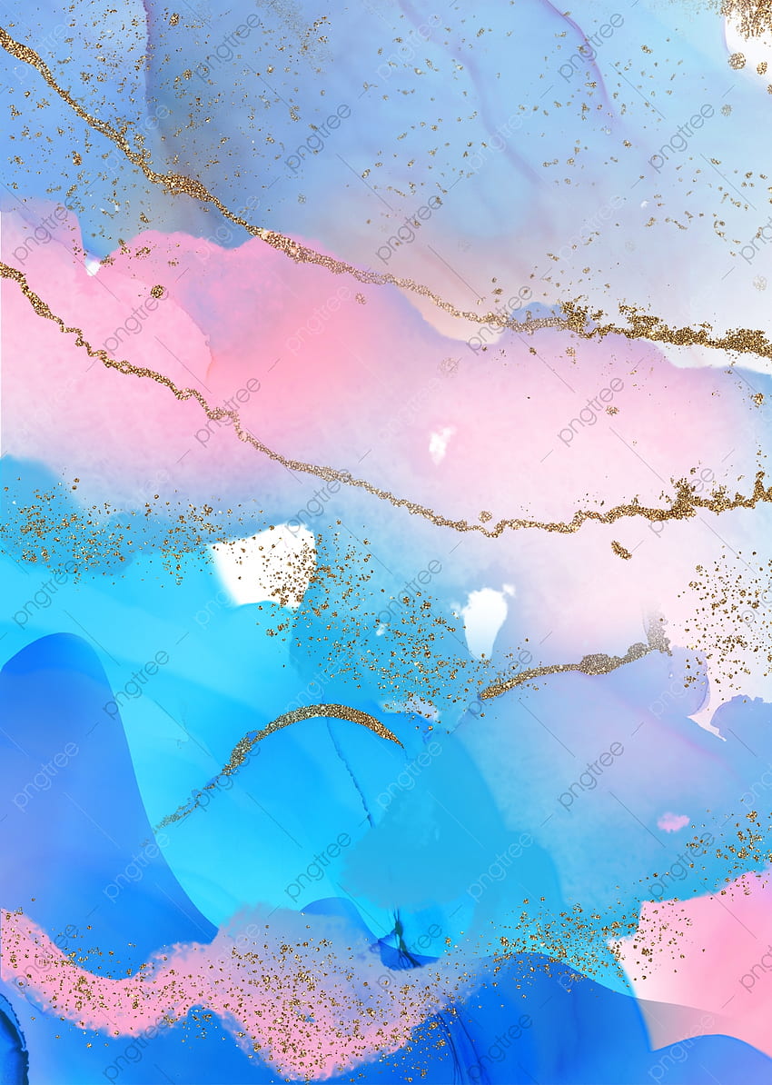 Texture sfumata rosa e blu Polvere d'oro glitter fluido, rosa, blu, glitter per, blu rosa e oro Sfondo del telefono HD