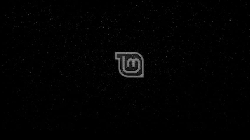 Linux Mint, но черен., Тъмно Linux Mint HD тапет