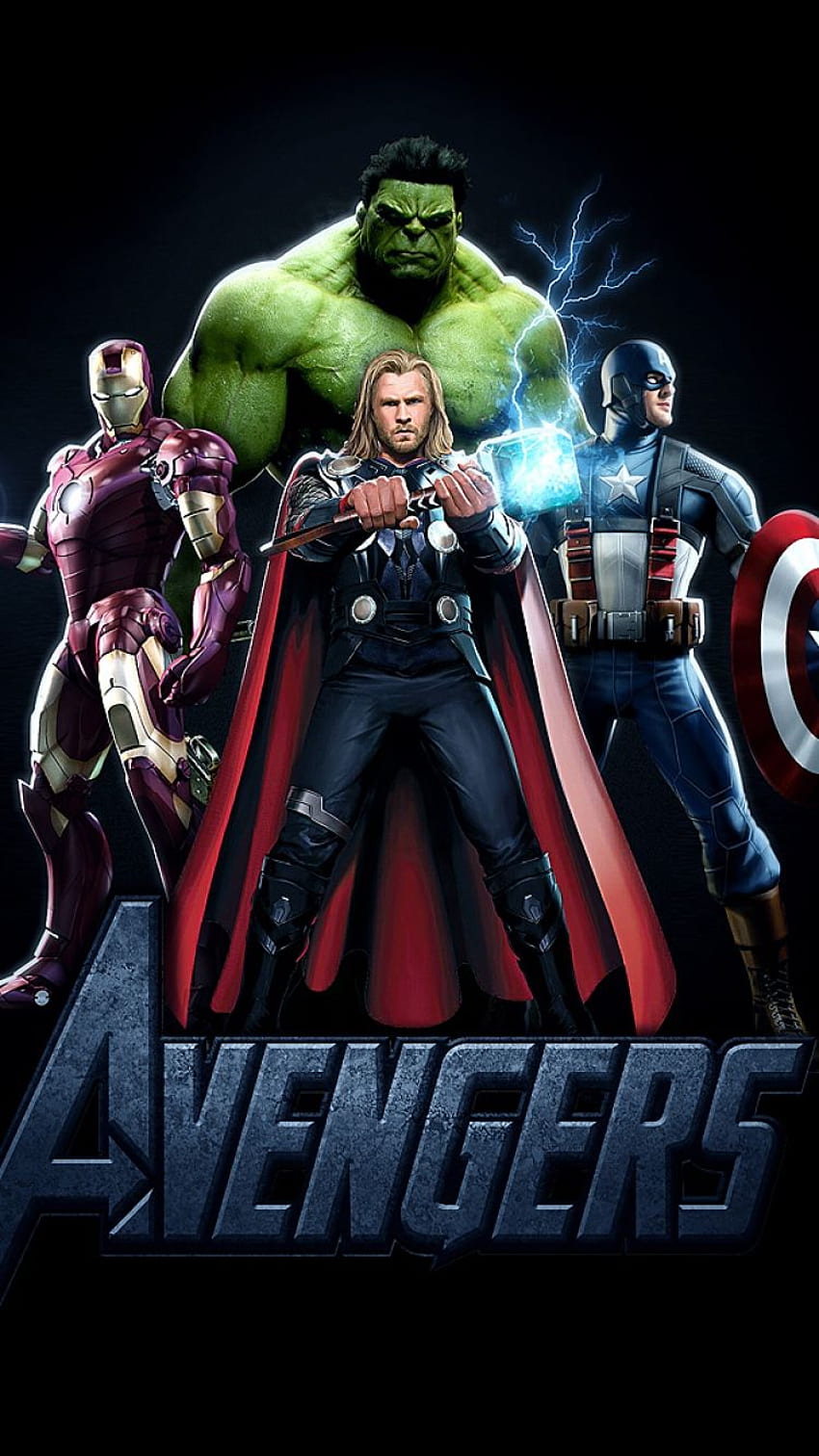 Background Avengers, Avengers Assemble Logo HD phone wallpaper