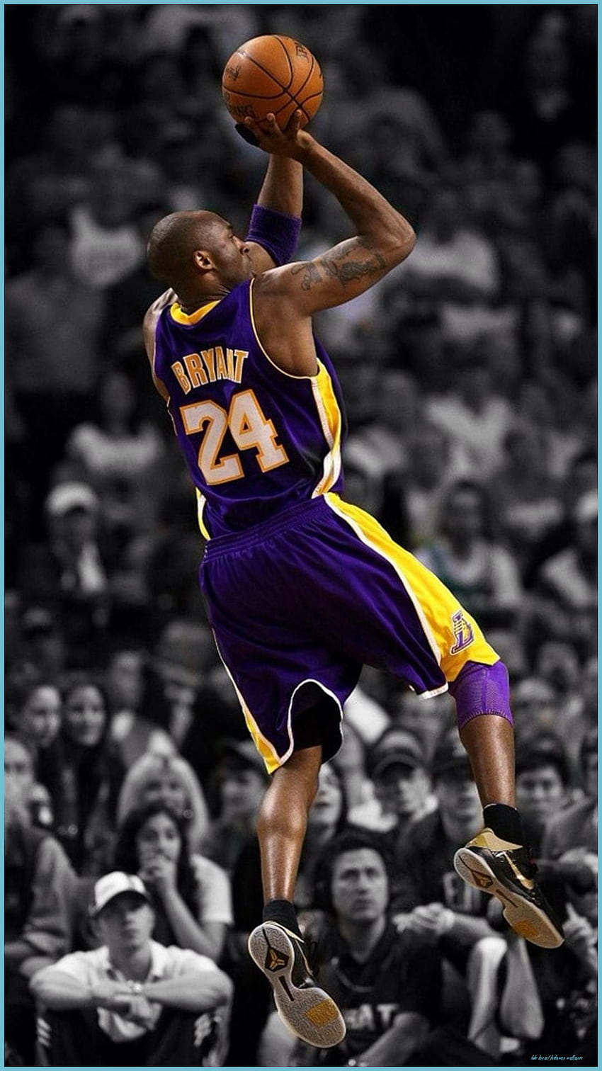 Kobe Bryant 슈팅 - Kobe Bryant Fadeaway HD 전화 배경 화면