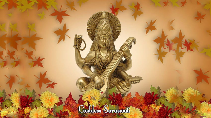 Goddess Saraswati Mobile. Hindu Gods and Goddesses, Lord Saraswati HD wallpaper
