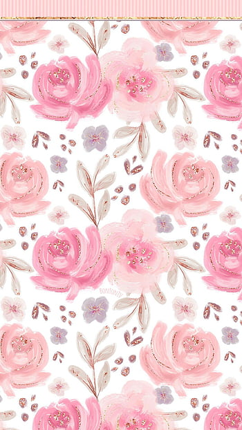 Rose Gold Floral Wallpapers  Top Free Rose Gold Floral Backgrounds   WallpaperAccess