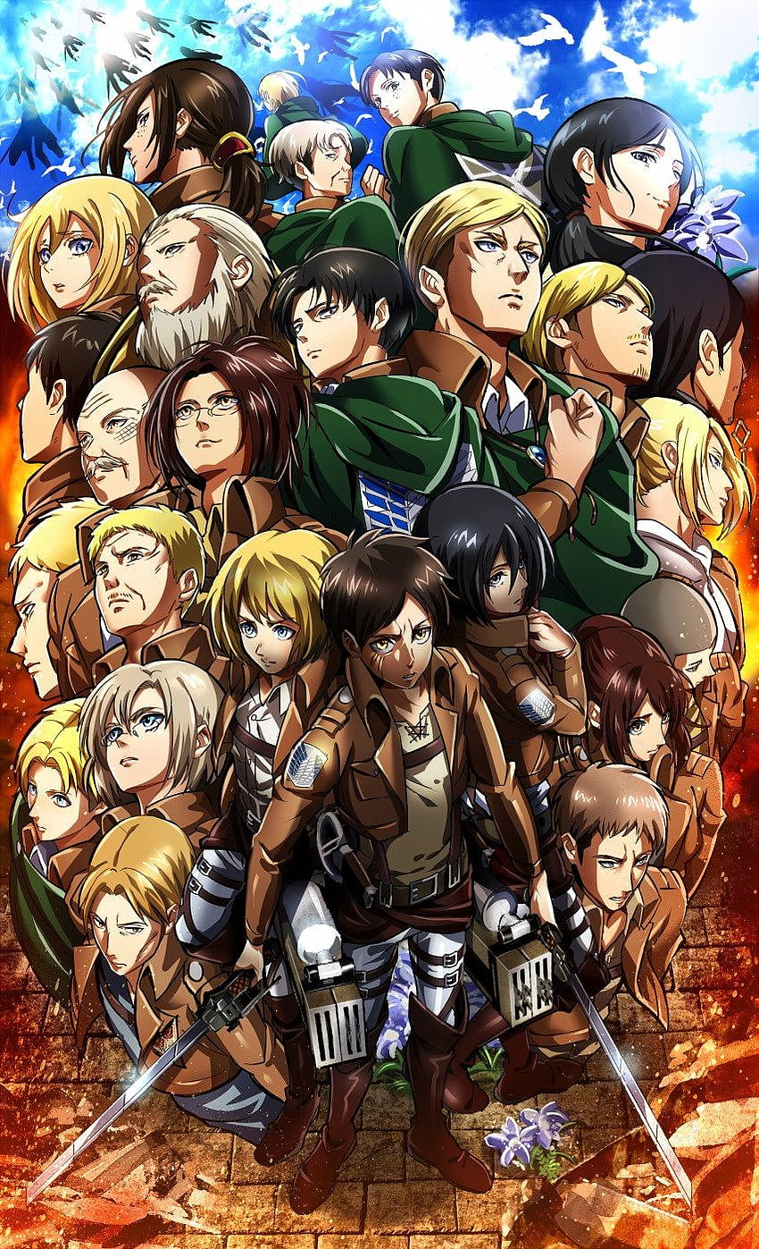 Shingeki no Kyojin (ผ่าพิภพไททัน) : ไม่มีชื่อ Attack on titan season, Anime, Attack on titan anime, Attack on Titan Posters วอลล์เปเปอร์โทรศัพท์ HD