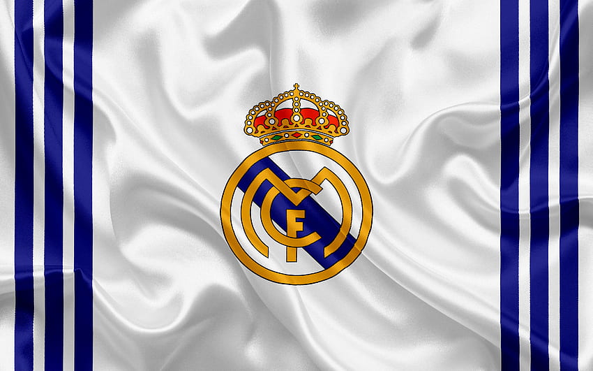 Real Madrid CF, soccer, flag, realmadrid, club, logo, football, sport, football, realmadridcf HD wallpaper