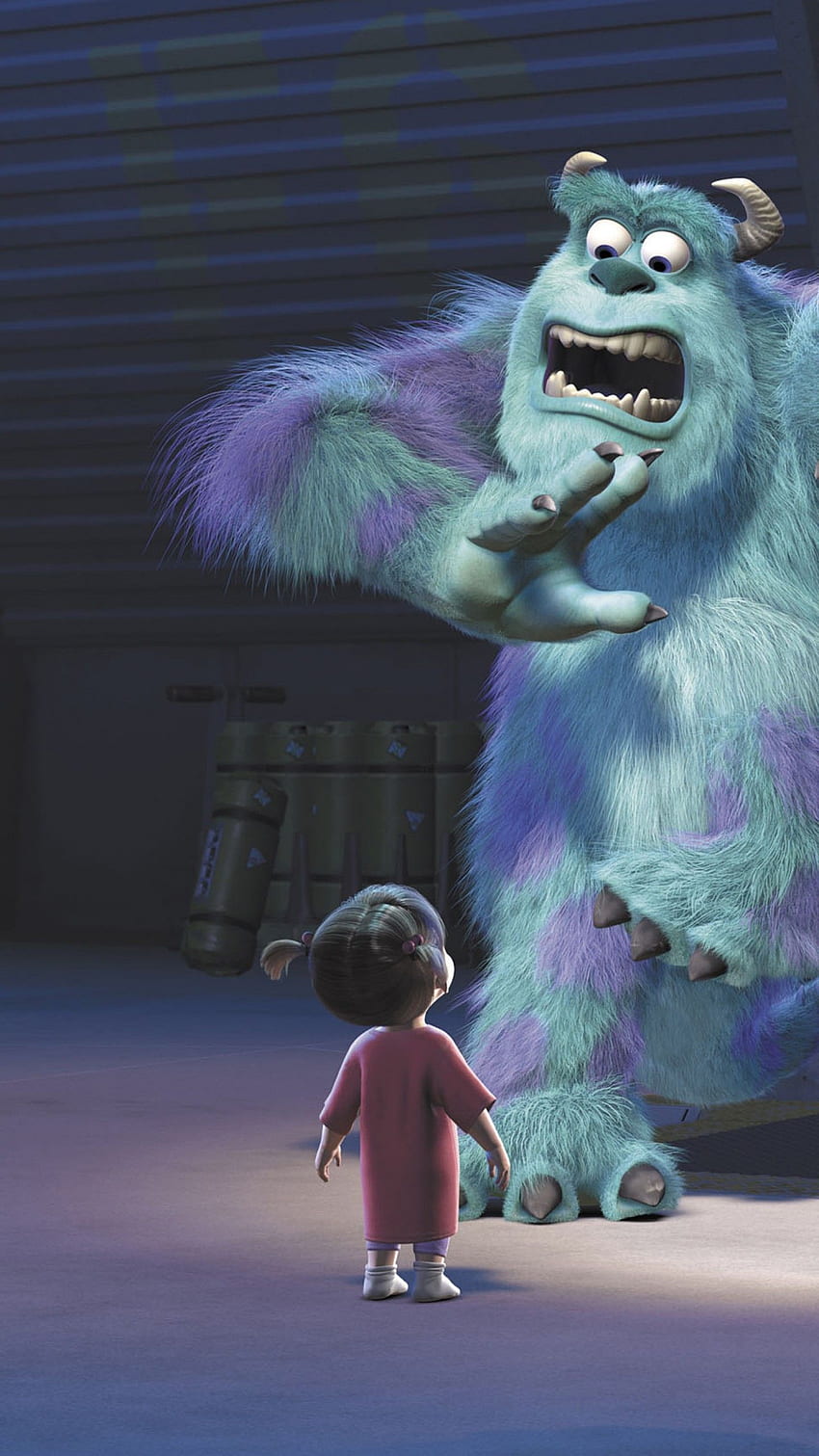 Boo, Sulley, Monsters Inc, Animation, Pixar HD phone wallpaper