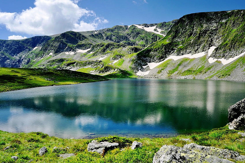 Lakes: Air Reflection Lake Clouds Nature Grass Bulgarian Lovely ...