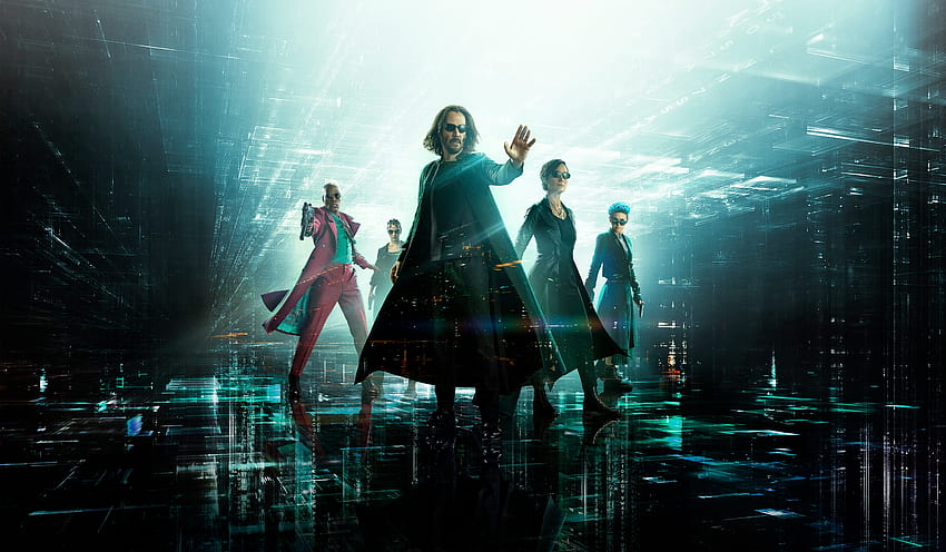 Филм от 2021 г., The Matrix Resurrections, постер HD тапет