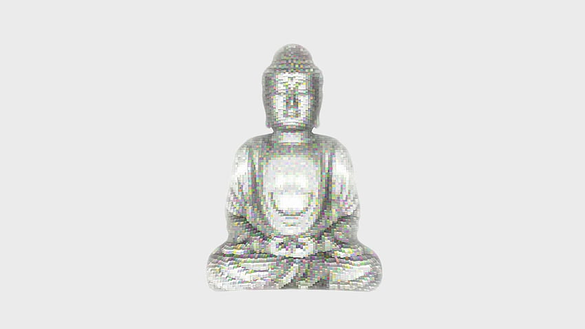 Digital Buddha, a minimalist I made.: Buddhism, Minimalist Buddhist HD wallpaper