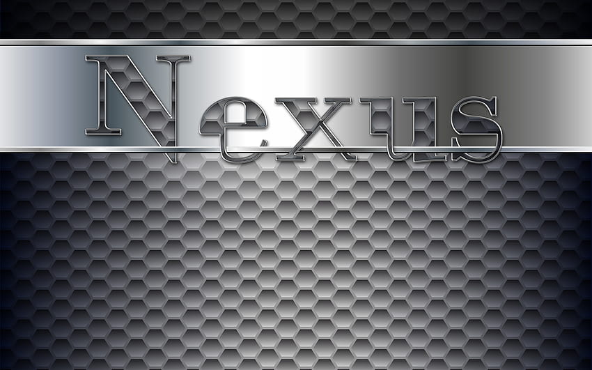 Nexus, 3d, perforowany, , metal, , stal Tapeta HD