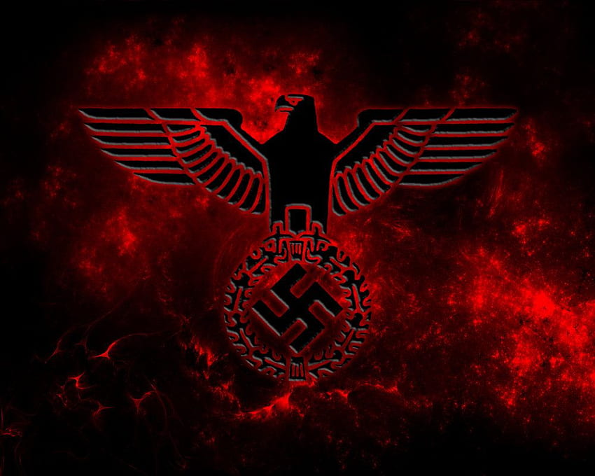 Aquila nazista BG versione da incubo, aquila tedesca Sfondo HD