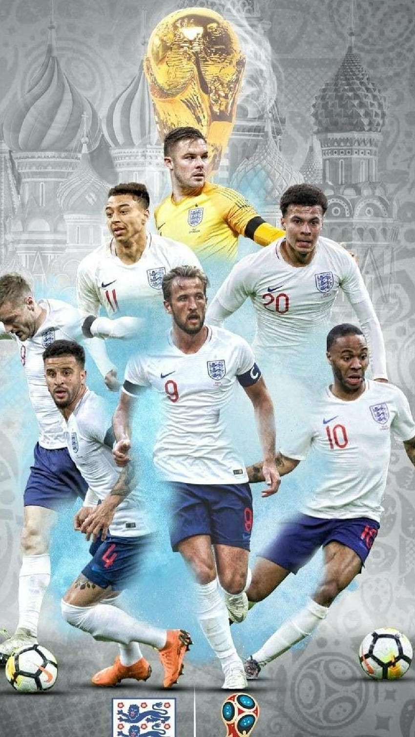 Pemain tim sepak bola Inggris. Tim sepak bola Inggris, sepak bola Inggris, tim sepak bola nasional, Piala Dunia Inggris wallpaper ponsel HD